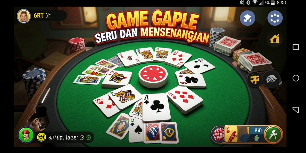Screenshot gameplay Gaple yang seru di 6RT.