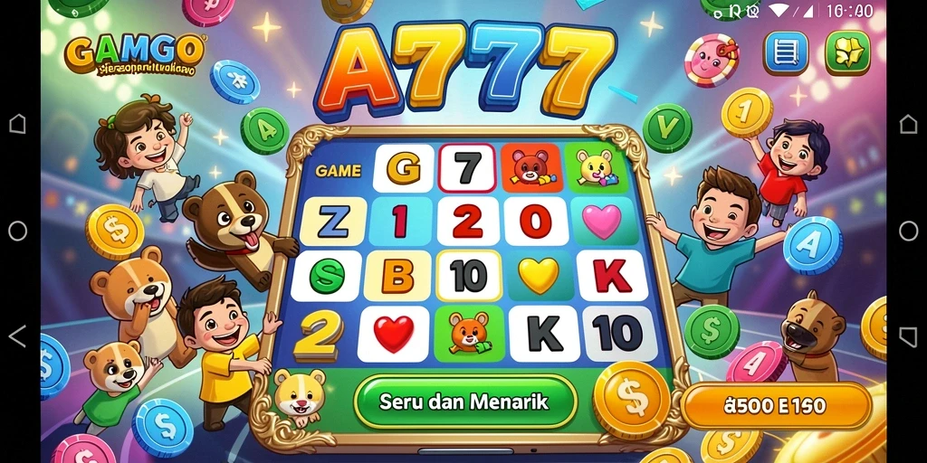 Screenshot gameplay Bingo A7777 yang menarik dan interaktif.