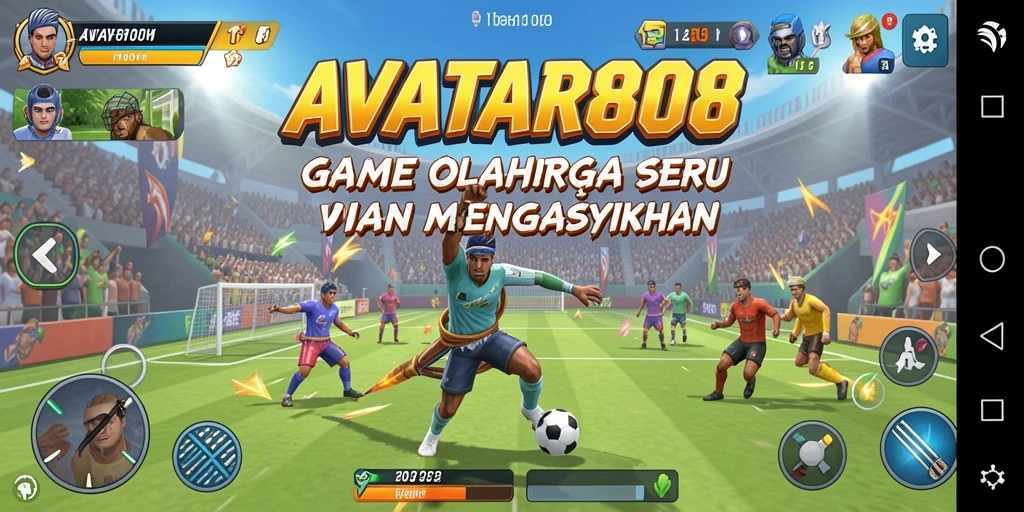 Tampilan gameplay seru dari AVATAR808 yang menghadirkan aksi olahraga mendebarkan.