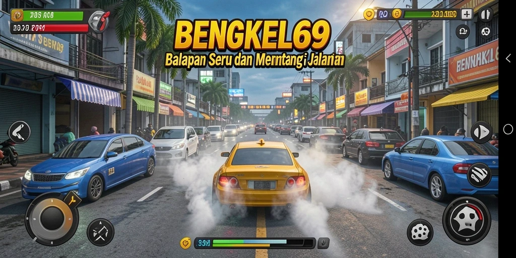 Tampilan menakjubkan saat balapan di BENGKEL69.