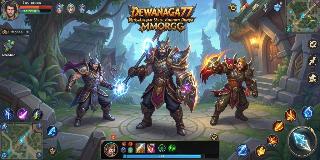 Tampilan gameplay menarik dari DEWANAGA77 menunjukkan aksi pertarungan yang seru.