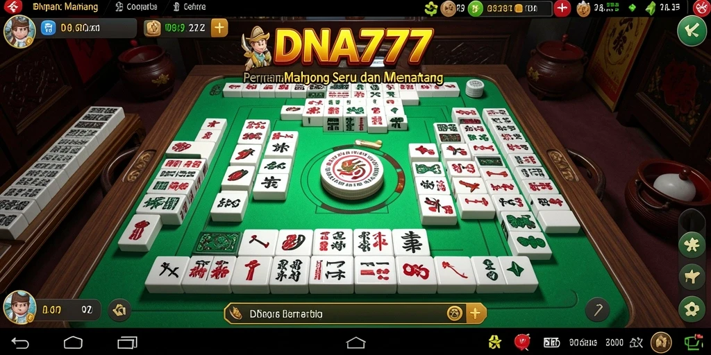 Tampilan gameplay Mahjong di DNA777 yang menarik dan interaktif.