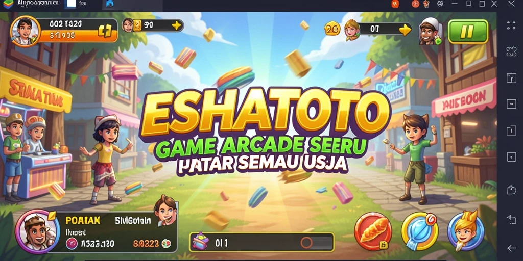 Tampilan gameplay ESHATOTO yang penuh aksi dan seru.