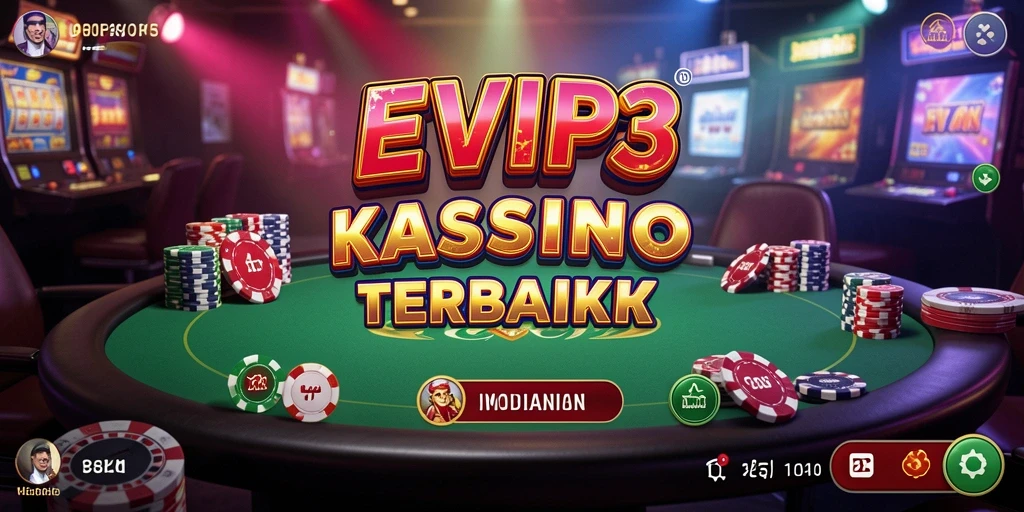 Gameplay seru dari EVIP3 dengan berbagai pilihan permainan Kasino.