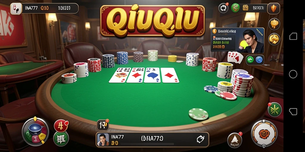 Screenshot menampilkan gameplay seru dari QiuQiu di INA777.