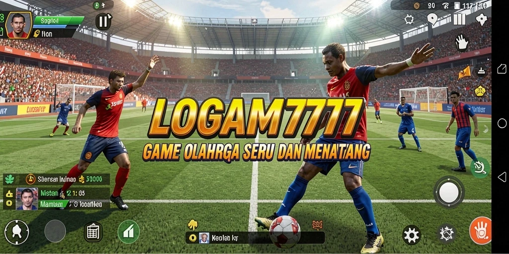Screenshot LOGAM777 menunjukkan aksi olahraga yang mendebarkan dan grafis yang menarik.