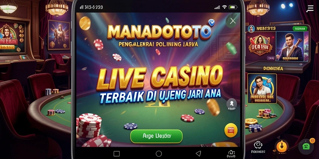 Screenshot MANADOTOTO menampilkan dealer langsung dan permainan yang menarik.