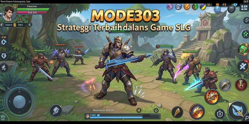 Tampilan gameplay epik dalam MODE303 yang menampilkan strategi dan pertempuran.