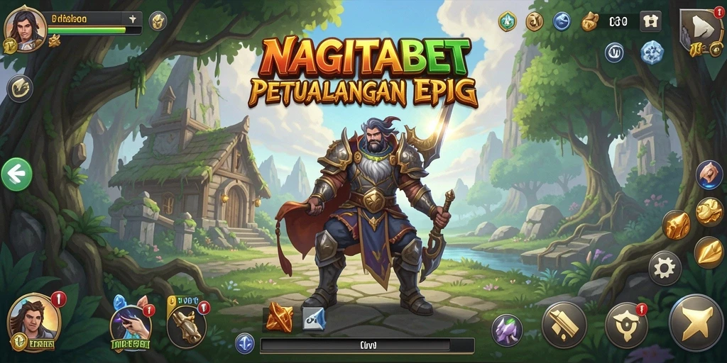 Gameplay NAGITABET menunjukkan pertempuran yang seru dan karakter yang beragam.