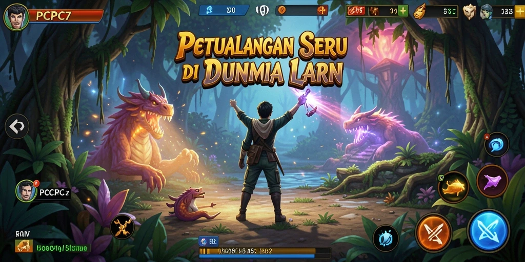Tampilan gameplay <strong>PCPC7</strong> yang memukau di dunia petualangan.